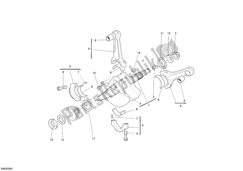 Todas las partes para Cigüeñal de Ducati Sportclassic Sport 1000 2007